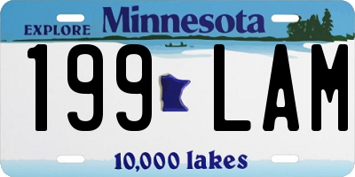 MN license plate 199LAM