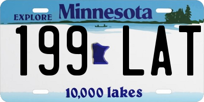 MN license plate 199LAT