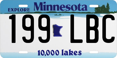 MN license plate 199LBC