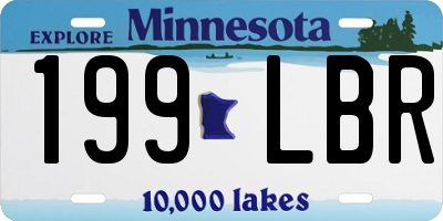 MN license plate 199LBR
