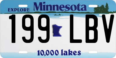 MN license plate 199LBV