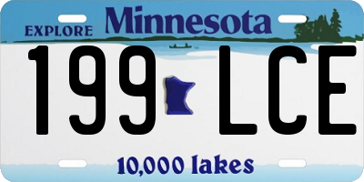 MN license plate 199LCE