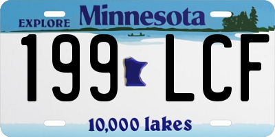 MN license plate 199LCF