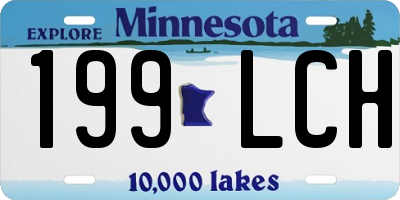 MN license plate 199LCH