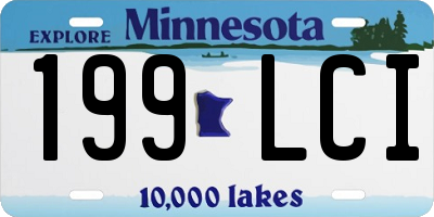 MN license plate 199LCI