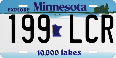 MN license plate 199LCR
