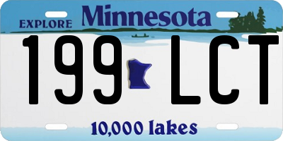 MN license plate 199LCT