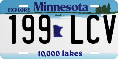 MN license plate 199LCV