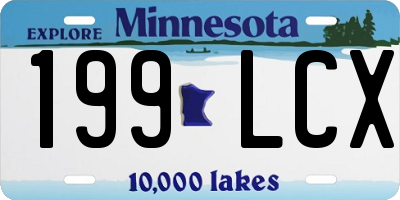 MN license plate 199LCX