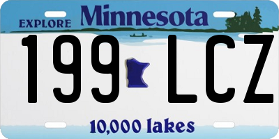 MN license plate 199LCZ