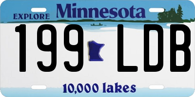 MN license plate 199LDB