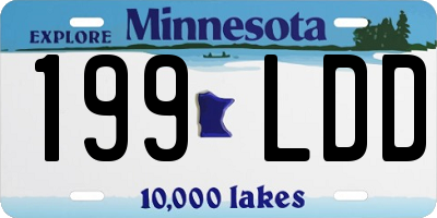 MN license plate 199LDD