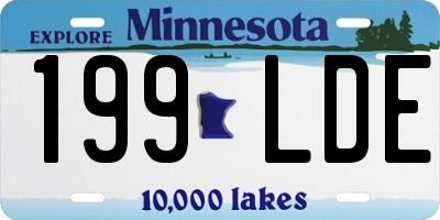 MN license plate 199LDE