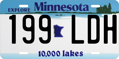 MN license plate 199LDH
