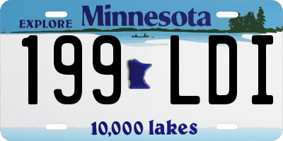 MN license plate 199LDI