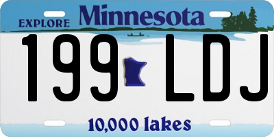 MN license plate 199LDJ