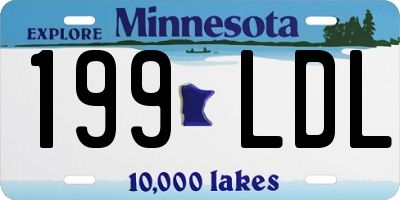 MN license plate 199LDL