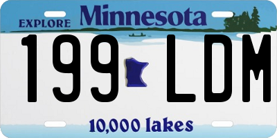 MN license plate 199LDM