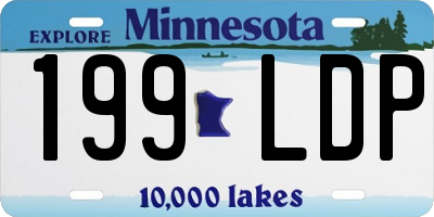 MN license plate 199LDP