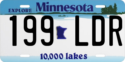 MN license plate 199LDR