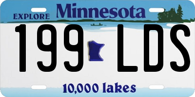 MN license plate 199LDS