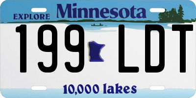 MN license plate 199LDT