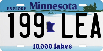 MN license plate 199LEA