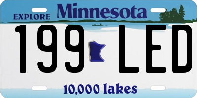 MN license plate 199LED