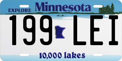 MN license plate 199LEI