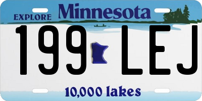 MN license plate 199LEJ