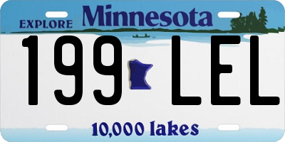 MN license plate 199LEL