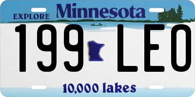 MN license plate 199LEO