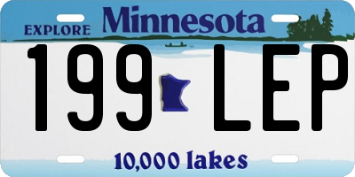 MN license plate 199LEP