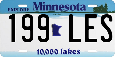MN license plate 199LES