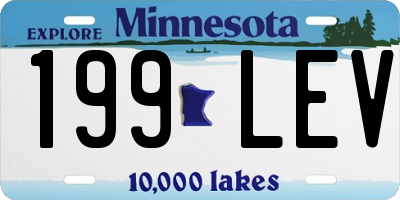 MN license plate 199LEV