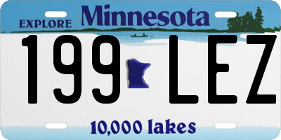 MN license plate 199LEZ