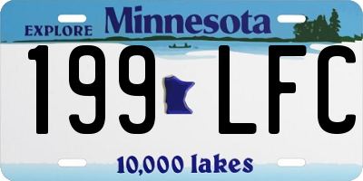 MN license plate 199LFC