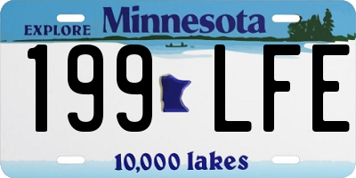 MN license plate 199LFE