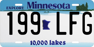 MN license plate 199LFG