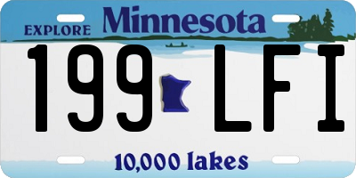 MN license plate 199LFI
