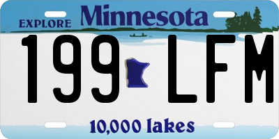 MN license plate 199LFM