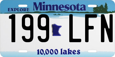 MN license plate 199LFN