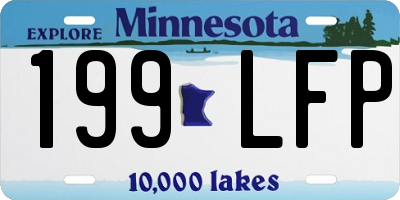 MN license plate 199LFP