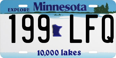 MN license plate 199LFQ