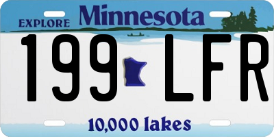 MN license plate 199LFR
