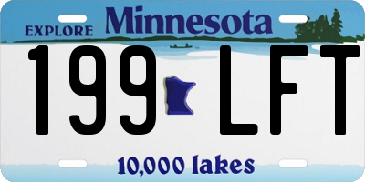 MN license plate 199LFT