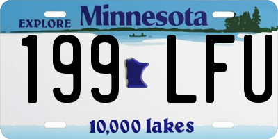 MN license plate 199LFU