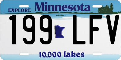 MN license plate 199LFV