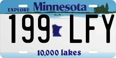 MN license plate 199LFY