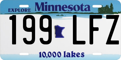 MN license plate 199LFZ